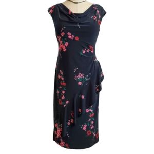 Lauren Ralph Lauren Floral Midi Dress with Ruffle